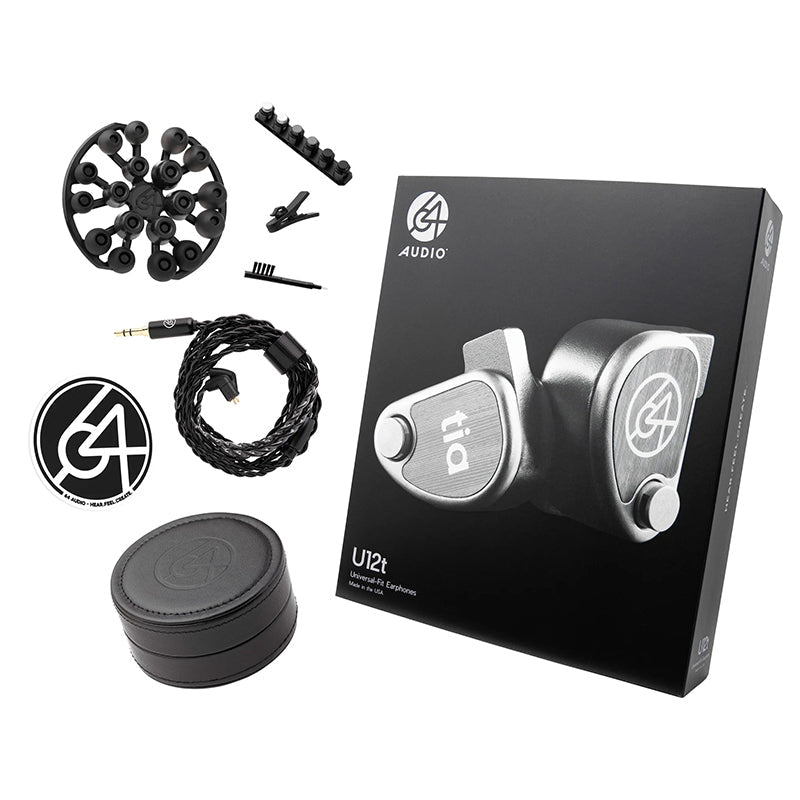 64 audio u12t box and accessories on white background