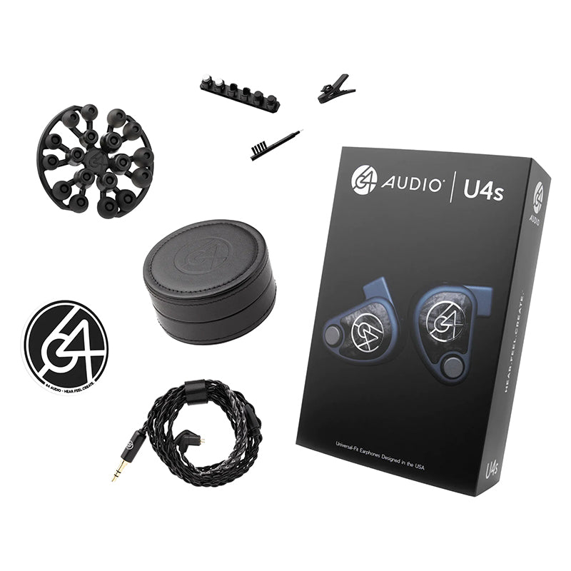 64Audio U4s UIEM package contents