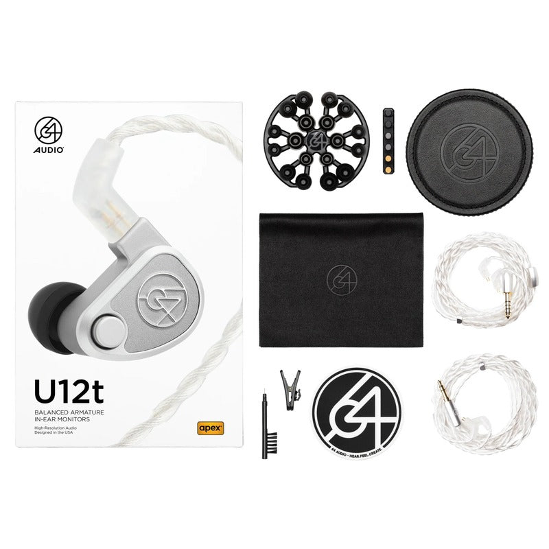 64audio u12t iem box and accessories