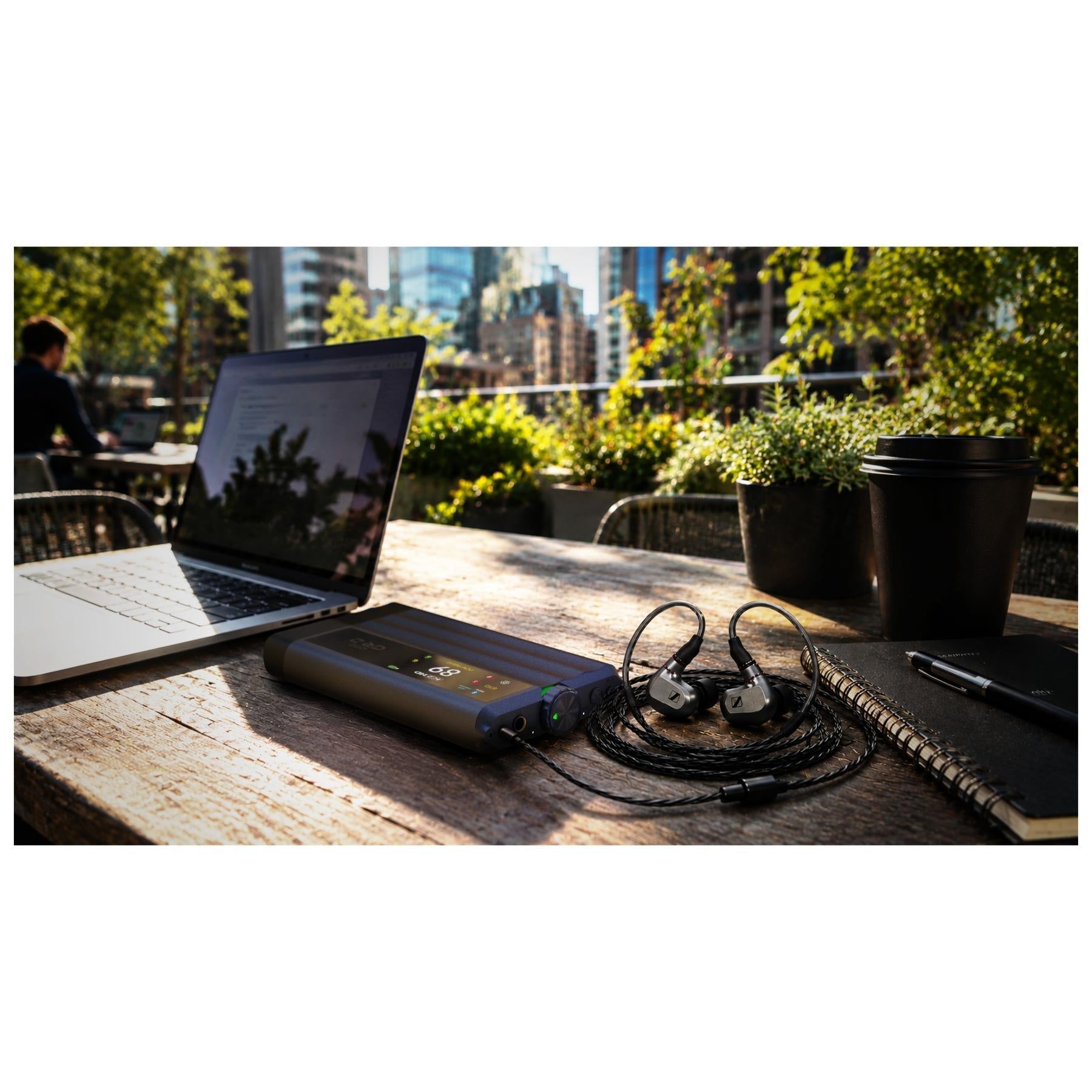 iFi iDSD GR 2 with headphones