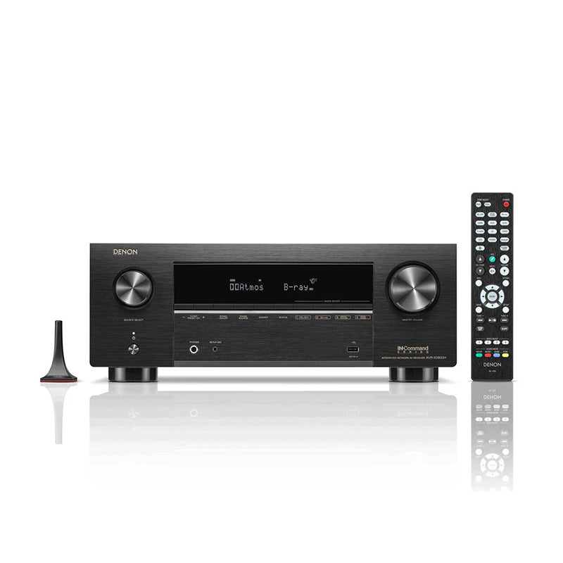 Denon AVR-X3800H product view with remote