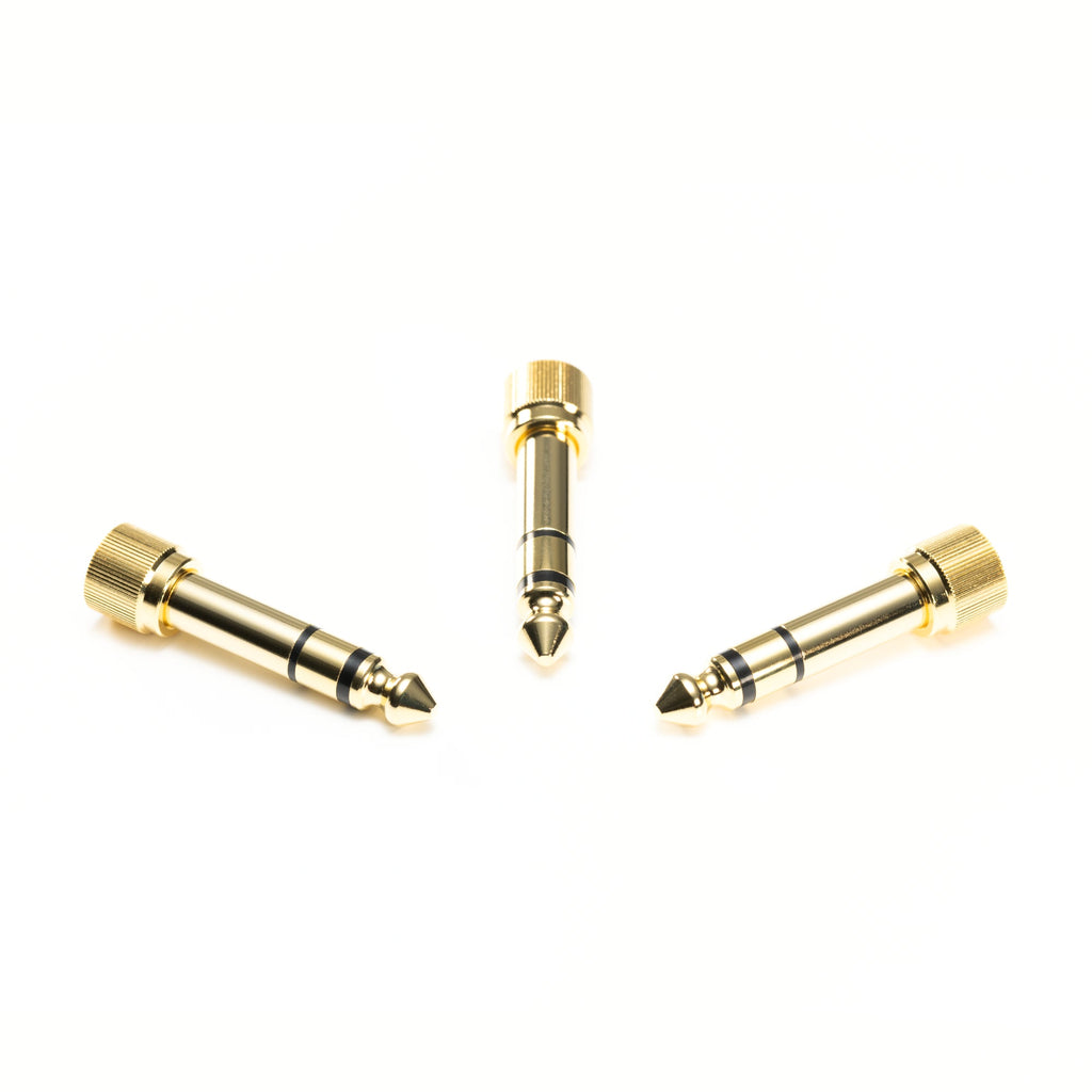 64 Audio 3.5mm to 1/4 inch adaptor 3-pack