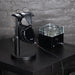 dan clark audio noirex headphone on a stand with tube amplifier