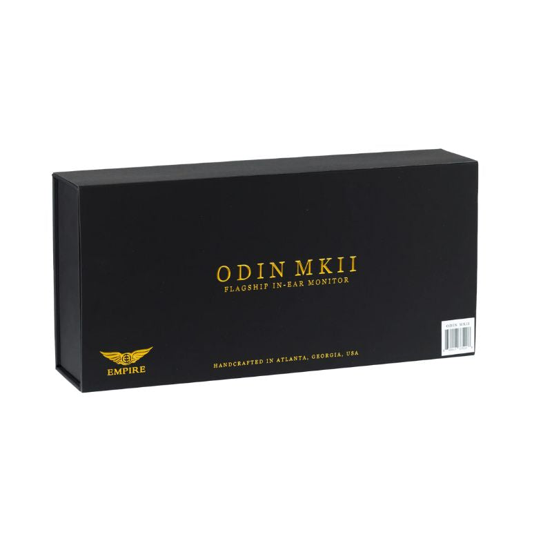 empire ears odin mkii iem packaging with gold text