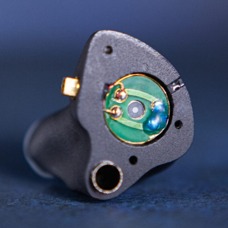 fir audio electron 10 iem dynamic driver front view with atom vent