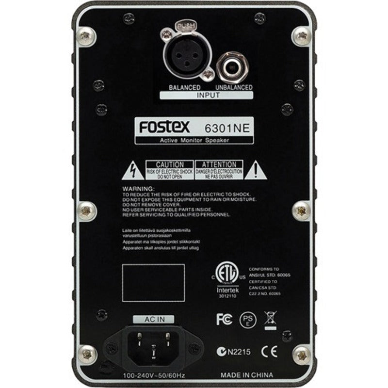 fostex 6301ne back panel