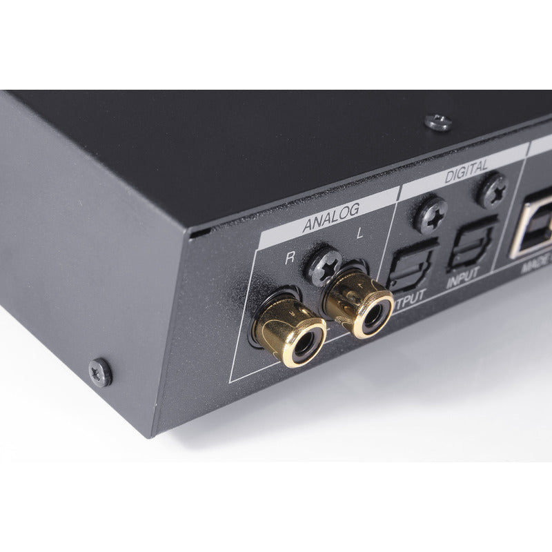 fostex hp-a3 dac amp back panel angled view