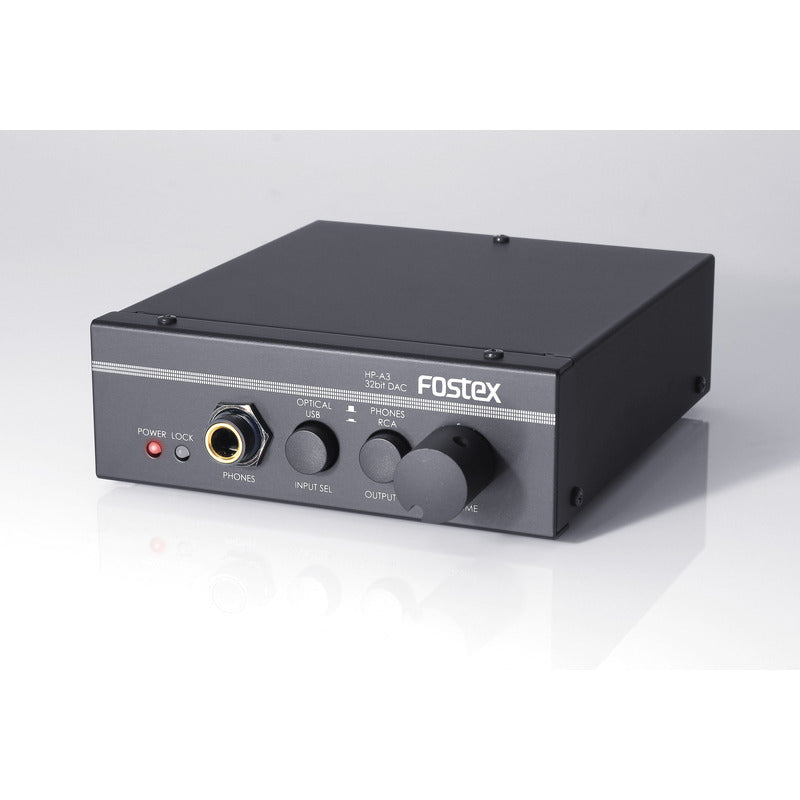 fostex hp-a3 dac amp front slanted view