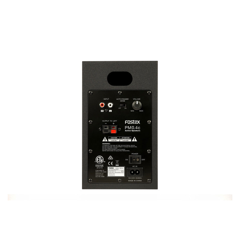 fostex pm0.4cb active speaker back panel