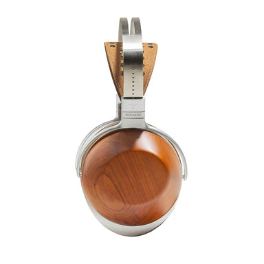 hifiman he-r10p headphones wood earcup view