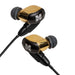 hifiman re2000 pro gold iem left and right earbud top shell view