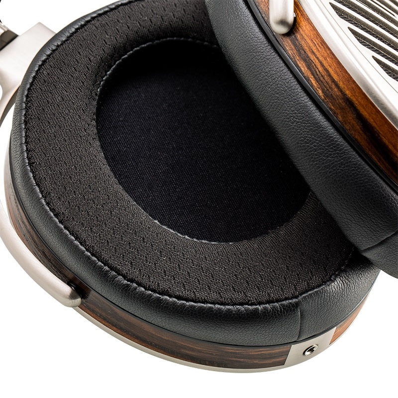 hifiman susvara headphone ergonomic ear pad close up view