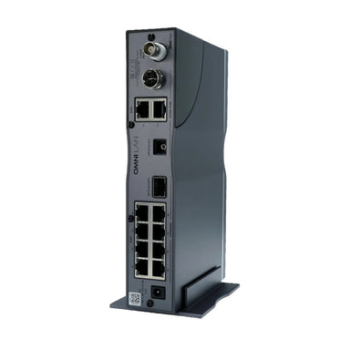 ifi audio omni lan network switch back panel vertical angled view