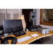 ifi audio pro ican studio headphone amplifier on a pc desk