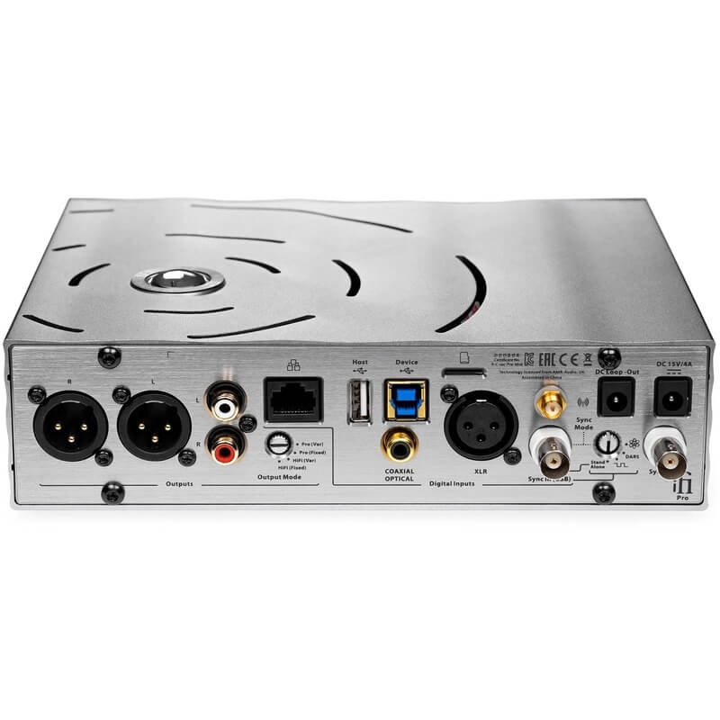 ifi audio pro idsd signature desktop dac amp back view