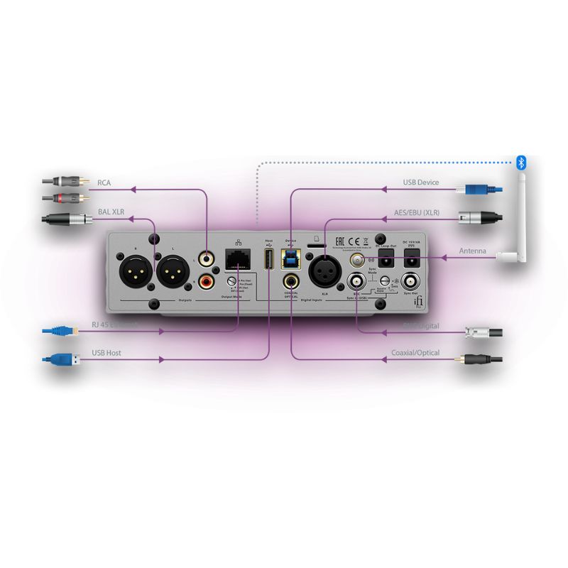 ifi audio pro idsd studio dac amp back connection guide