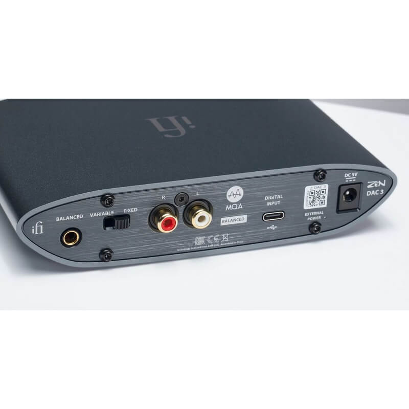 ifi audio zen dac 3 dac amp back view