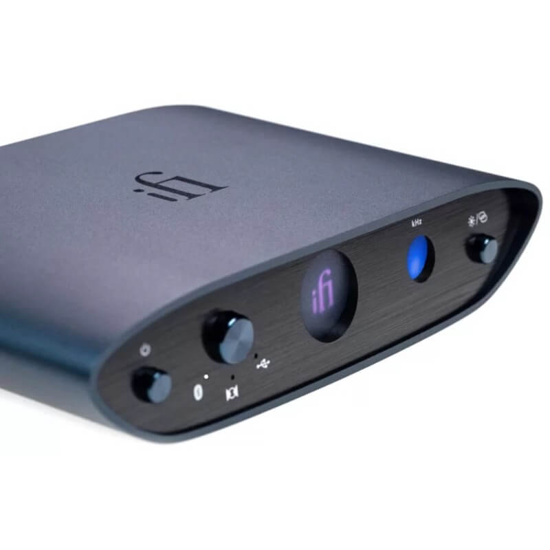 ifi audio zen one signature dac front view with ifi logo and buttons