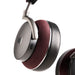 noble audio fokus apollo pro burgundy earcup closeup