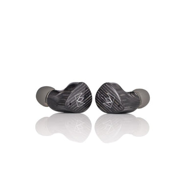 noble audio fokus prestige encore black earbuds angled view