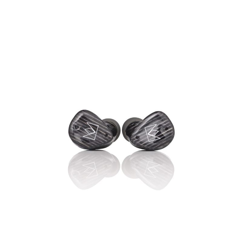 noble audio fokus prestige encore black earbuds front