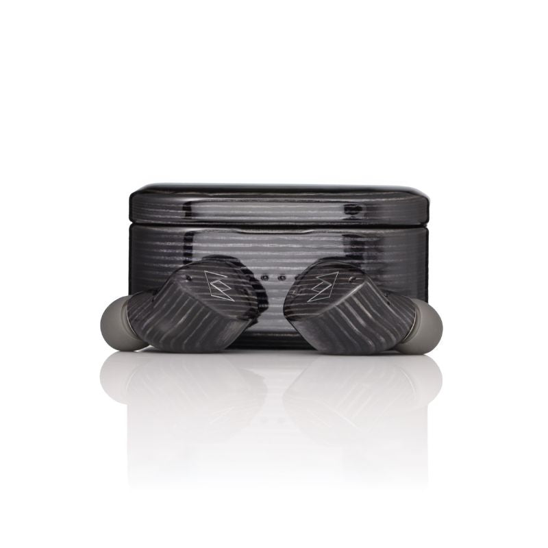 noble audio fokus prestige encore black front case and earbuds