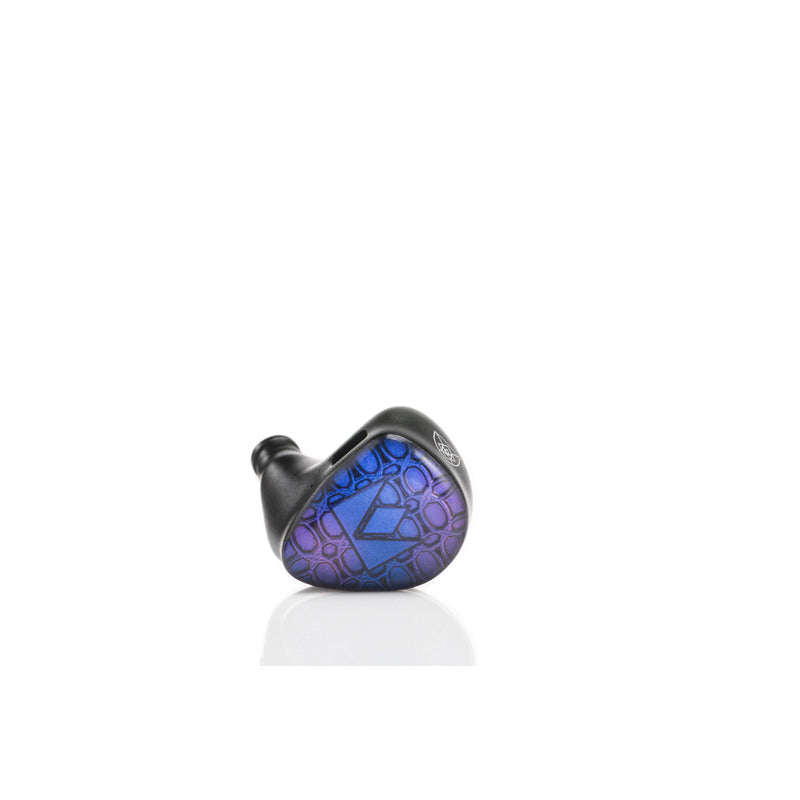 noble audio knight iem left earbud front faceplate view