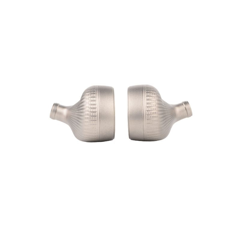 noble audio kronos iem top shell and nozzles view