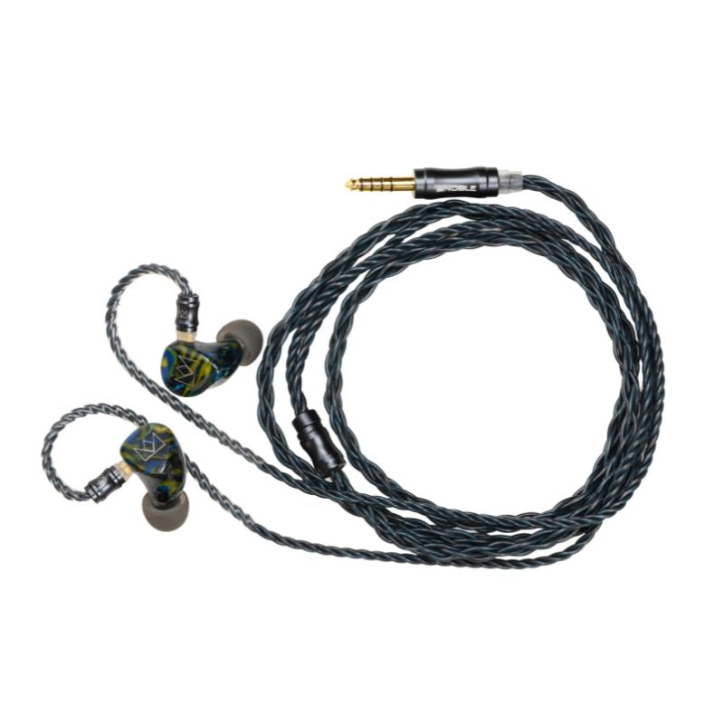 noble audio van gogh iem with coiled cable connected