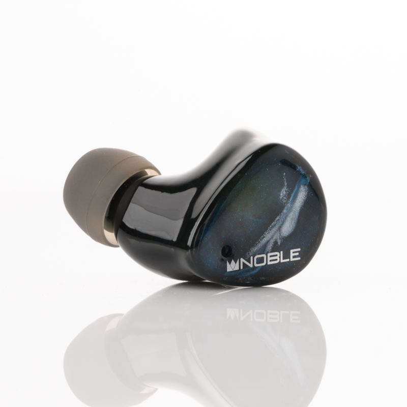 noble fokus mystique tws iem left ear front view