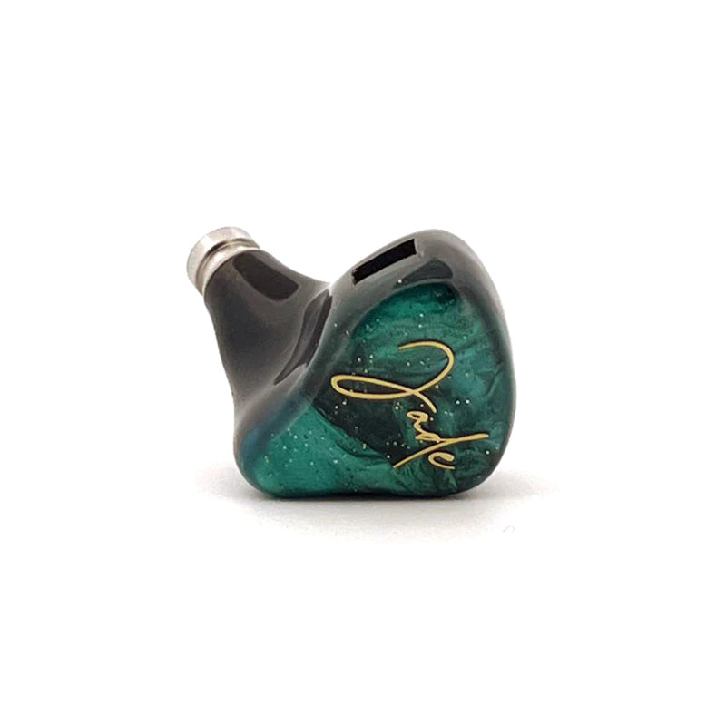 noble jade iem front view left ear