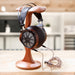 sendy audio apollo headphone on a wooden stand