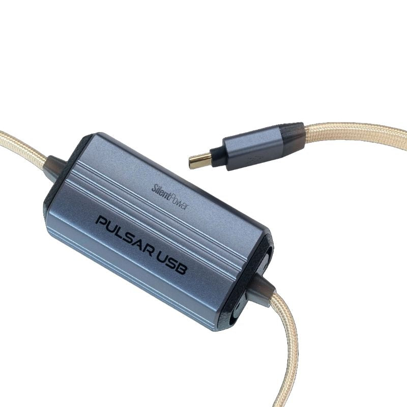 silentpower pulsar usb with usb cable and brick