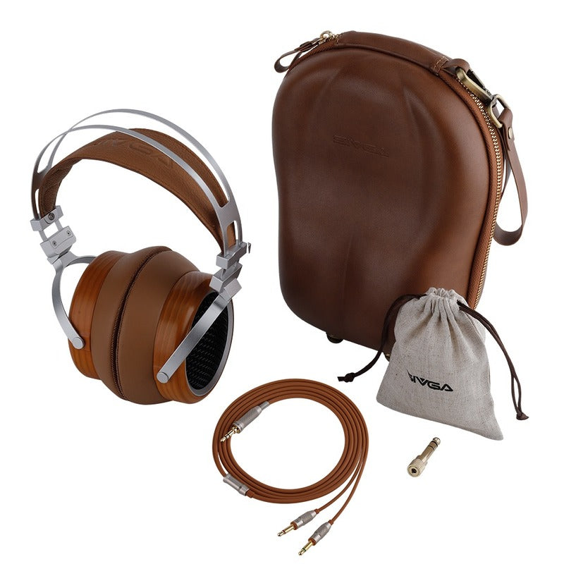 sivga luan headphone brown variant with bag and accessories