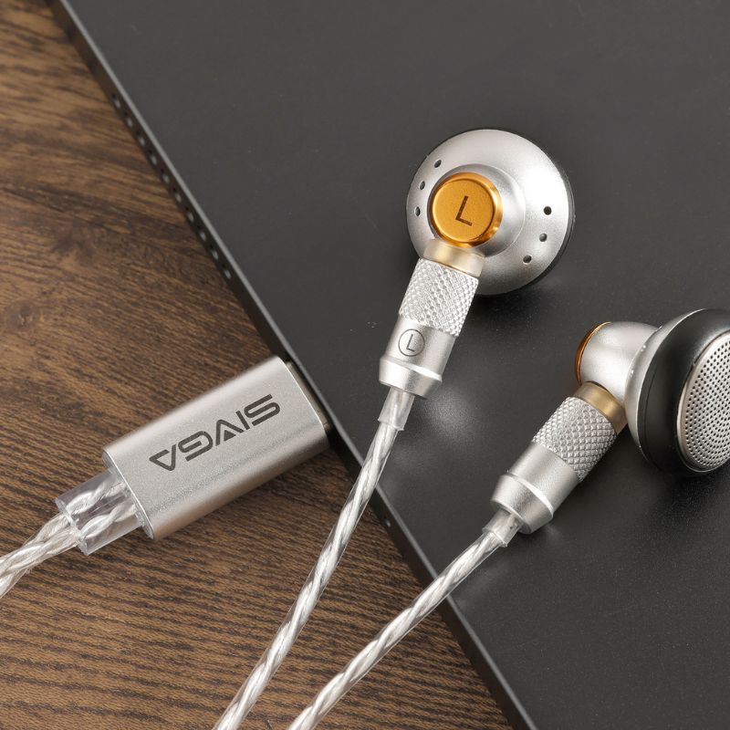 sivga m260 earbuds usb-c connected to a laptop