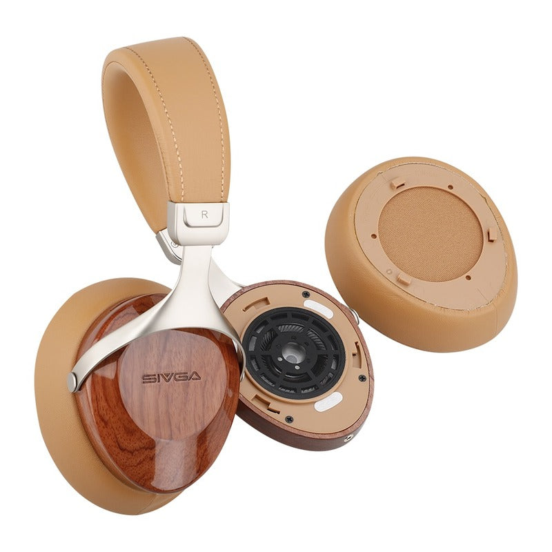 sivga robin sv021 headphone brown variant ear cup removed