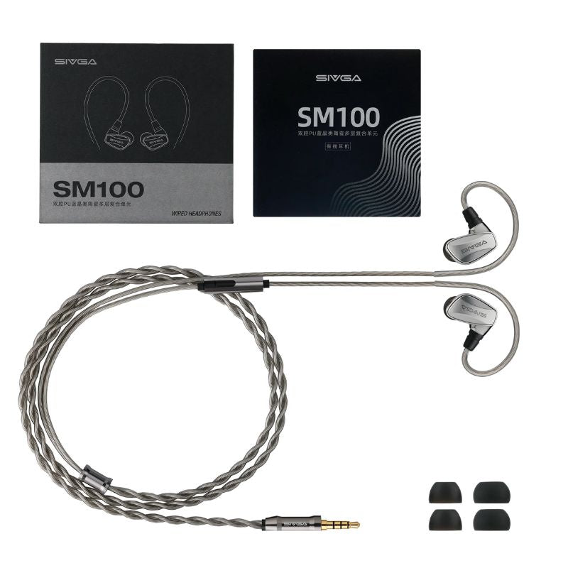 sivga sm100 iem box contents