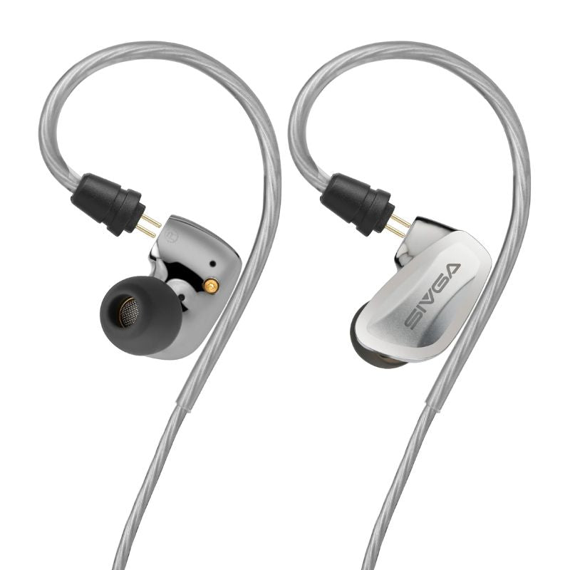 sivga sm100 iem front and back view