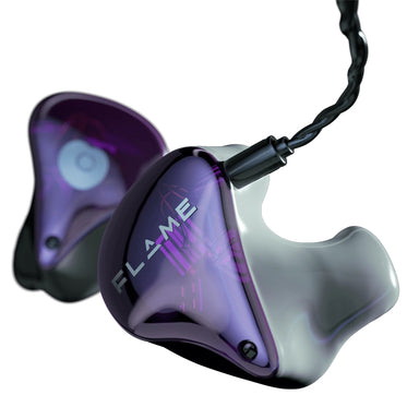 soundz flame iem front view custom fit with cable