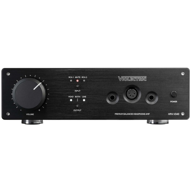 violectric hpa v340 headphone amp front panel view